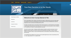 Desktop Screenshot of ecatitle.com